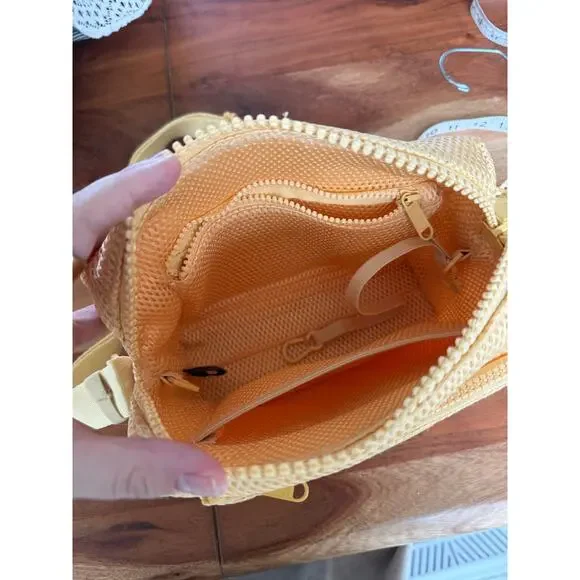 Dagne Dover Micah Air Mesh Pollen Yellow Crossbody - Picture 4 of 5